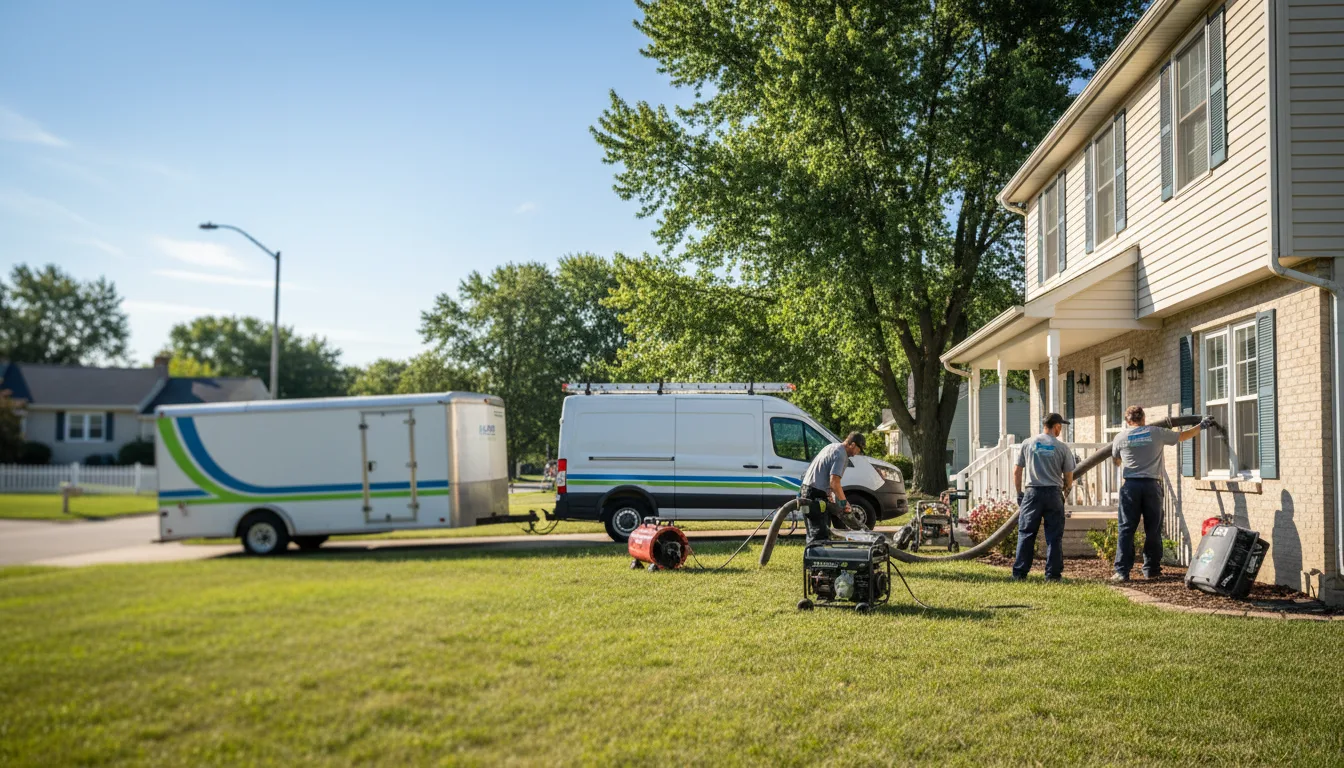 Flooded Basement Restoration And Cleanup With Repair in Osseo, MI near me